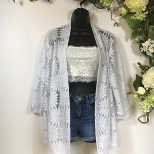 Travel Elements Floral Beach Cover-Up Sz XL